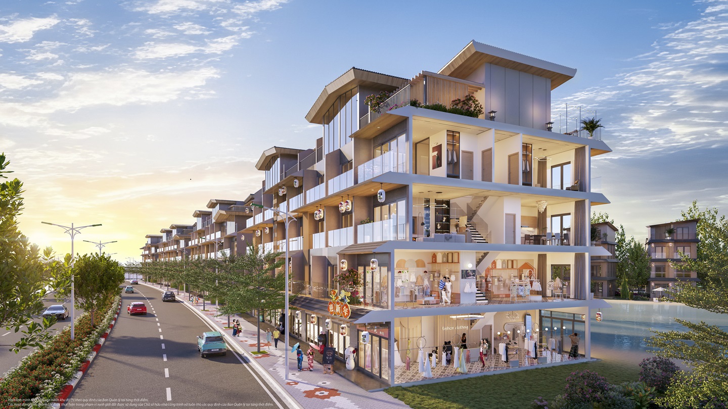 Phối cảnh nhà phố thương mại